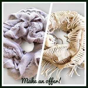 🟢5/$25  Bundle/2 Scarves Rue21 Lot/2 Scarf